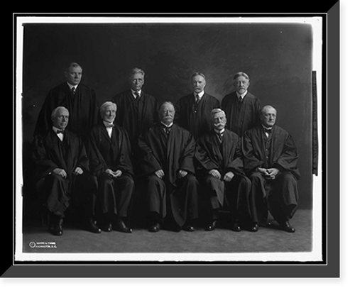 Historic Framed Print, SUPREME COURT, U.S. TAFT COURT - 15,  17-7/8" x 21-7/8"