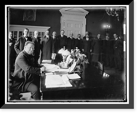 TAFT, WILLIAM HOWARD. SIGNING NEW MEXICO STATEHOOD BILL, Antique Wall Art