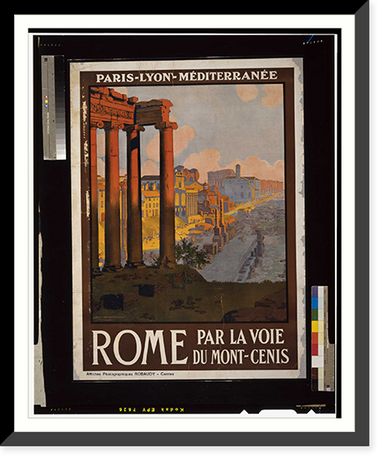 Rome par la voie du Mont-Cenis. Geo Dorival, Antique Wall Art