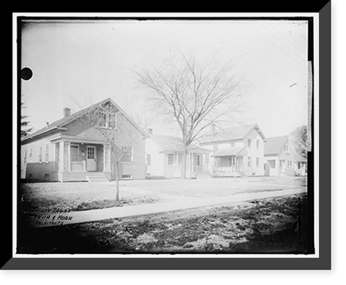 Historic Framed Print, U.S. HOUSING CORPORATION. [HOUSES] - 10,  17-7/8" x 21-7/8"