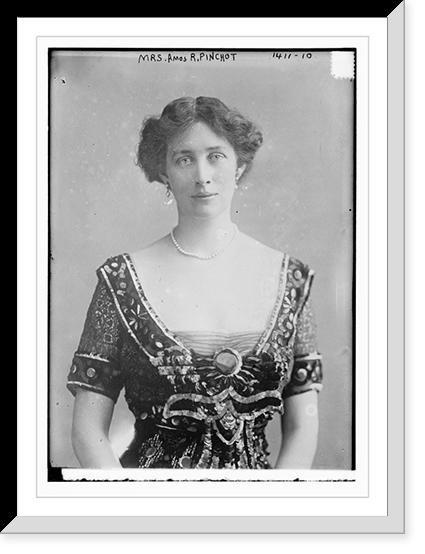 Historic Framed Print, Mrs. Amos R. Pinchot,  17-7/8" x 21-7/8"