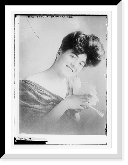 Historic Framed Print, Miss Stella Hammerstein,  17-7/8" x 21-7/8"