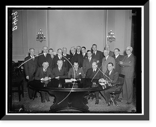 Historic Framed Print, To fight curtailment of aid for drought-stricken farmers. Washington, D.C., Dec. 30.,  17-7/8" x 21-7/8"