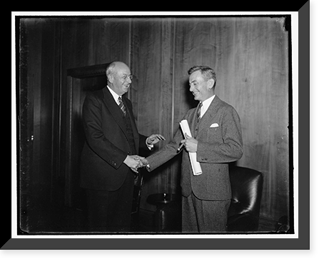 New Assistant Att'y General. Washington, D.C., March 15. Sam E. Whitaker, Chattanooga, Tenn., is being congratulated by Attorney General Homer S, Antique Wall Art