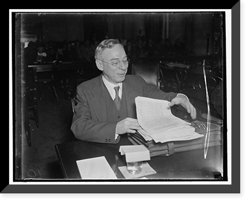 Historic Framed Print, In spotlight before Senate Judiciary Committee. Washington, D.C., April 2. Walter F.,  17-7/8" x 21-7/8"
