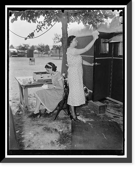 Trailer camp, 6/4/1937 Classic, Historic Print