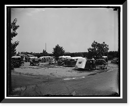Trailer camp, 6/4/37 - 5 Classic, Antique Print
