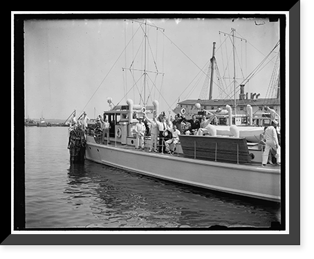 Historic Framed Print, Off for Jefferson Island. Annapolis, MD, June 25.,  17-7/8" x 21-7/8"