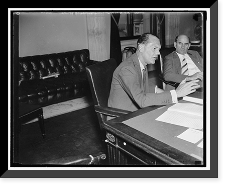 Senate hears husband of tobacco heiress on monetary problems. Washington, D.C., Aug 4. James H.R, Antique Print