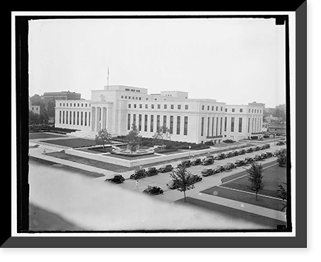 New Federal Reserve Building taken from the Munitions Building, Antique Print