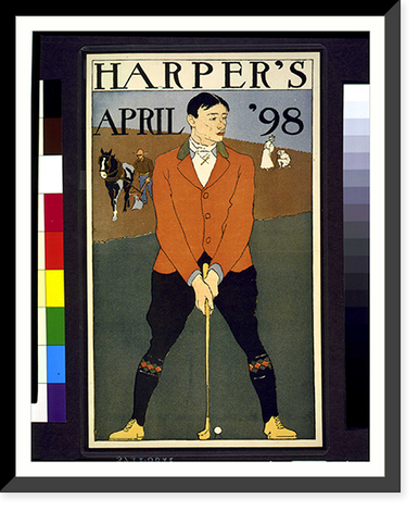 Harpers April 98 Classic, Antique Print