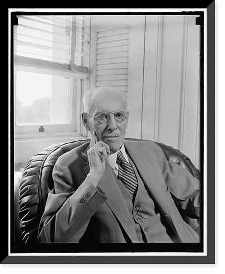 Historic Framed Print, [Rep. Edward T. Taylor, Democrat of Colorado, who at 81 is the oldest member of the House of Rep. He is [...] of the House Appropriations Comm., Oct. 1939],  17-7/8" x 21-7/8"
