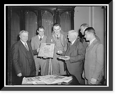 Antique Portrait - Vice President John N. Garner and group, 1939