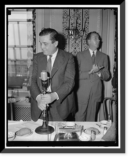 Wendell Wilkie delivers off-the-record talk before National Press Club. Washington, D.C., June 12, Antique Wall Art