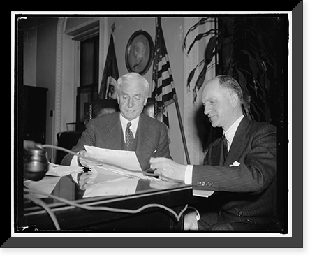 Secretary of State. Washington, D.C., Jan. 11. A new informal photograph of Secretary of State Cordell Hull, made since his return from the Lima Conference, 1-11-39, Vintage Wall Art
