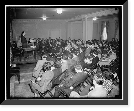 Historic Framed Print, 2nd annual convention, United Office & Pro[...] Workers of American, Burlington Hotel,  17-7/8" x 21-7/8"