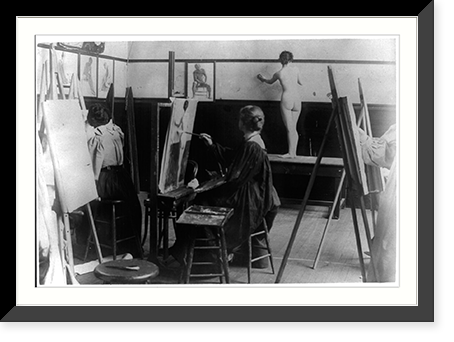 Florence Lundborg (1871-1949) in her studio Classic, Vintage Poster
