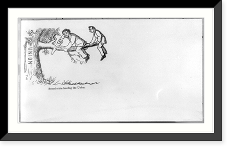 Secessionists leaving the Union, Vintage Print