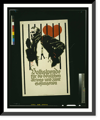 Volkspende fuumlr die deutschen Kriegs-und Zivil-Gefangenen. Ludwig Hohlwein Muumlnchen, Vintage Poster
