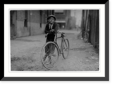 Messenger boy working for Mackay Telegraph Company. Said fifteen years old. Exposed to Red Light dangers. Location: Waco, Texas, Antique Poster