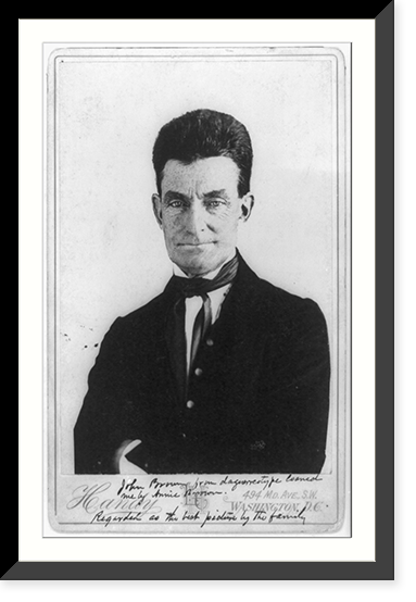 John Brown from a daguerreotype loaned me by Annie Brown, Historic Print