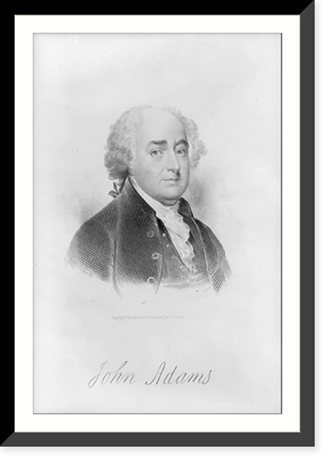 Historic Framed Print, John Adams,  17-7/8" x 21-7/8"