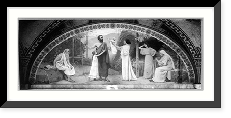 Murals in Library of Congress by Chas. Sprague Pearce - The Family"" Classic, Vintage Poster