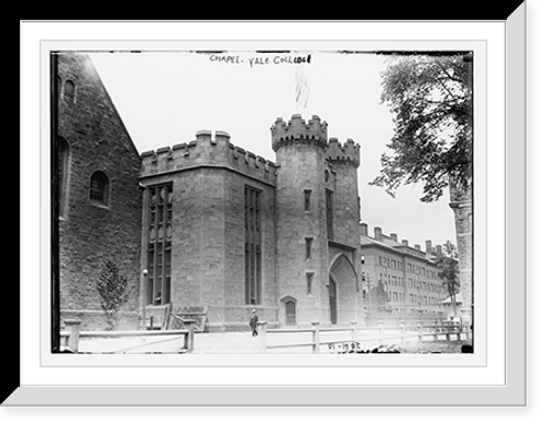 Historic Framed Print, Chapel, Yale College,  17-7/8" x 21-7/8"