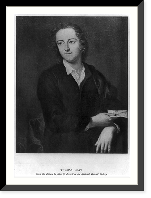 Historic Framed Print, Thomas Gray,  17-7/8" x 21-7/8"