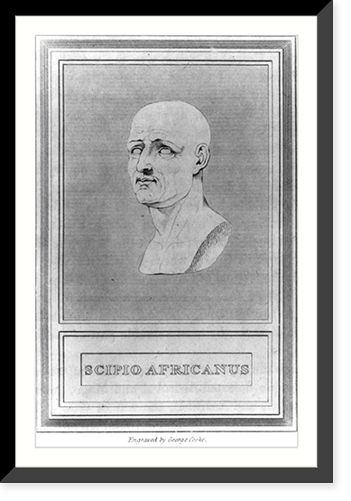 Scipio Africanus, 235?-183 B.C, Vintage Print