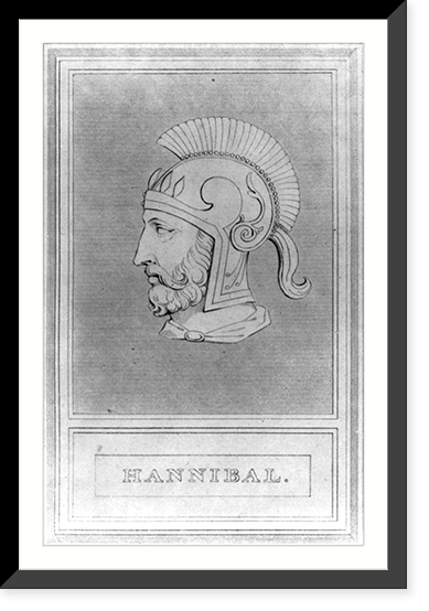 Hannibal, 247-183 B.C, Antique Print