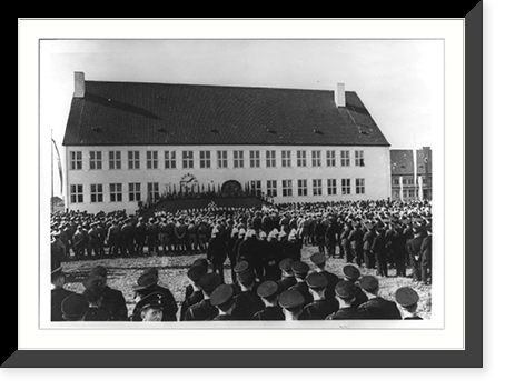 Speech of Mayor Scharff von Allach, Third Reich, Vintage Print
