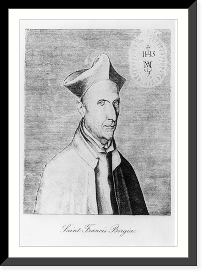 Francisco de Borgia, saint, 1510-1572, Antique Poster