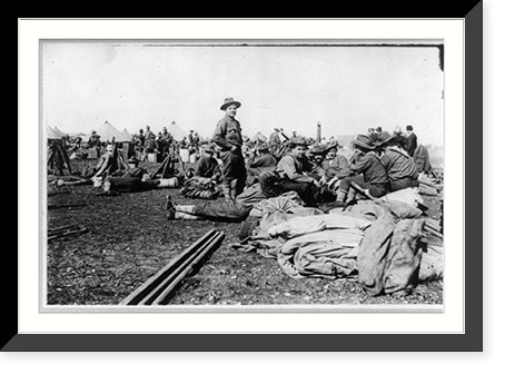 U.S. Army 1911 maneuvers in Texas: 17th Infantry in camp Classic, Vintage Poster