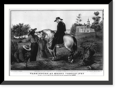 Washington at Mount Vernon 1797: agriculture is the most healthy, the most useful, and the most noble employment of man.. Washington, Vintage Poster