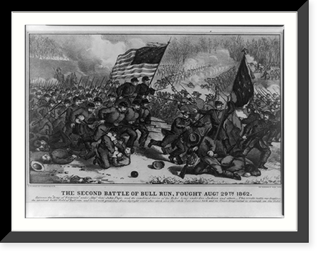 The second battle of Bull Run, fought Augt. 29th 1862, Vintage Poster