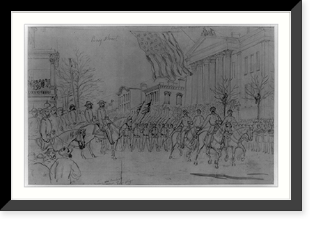 Gen Sherman reviewing his army in Savannah before starting on his new campaign, Vintage Poster