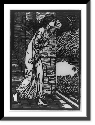 Historic Framed Print, The story of Cupid and Psyche: Psyche rushing ...