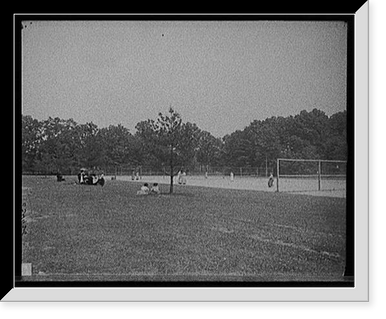 Historic Framed Print Tennis courts Forest Park Springfield Mass