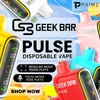 Experience the Future of Vaping: The Geek Bar Pulse 15000 in action, featuring its user-friendly display screen and elegant design. Perfect for the modern vaper who values both style and functionality