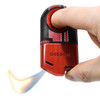 "Turismo Luxe Soft Flame Lighter in Red with Red Accents - High-Quality Racing Edition"