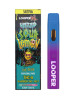 Ghost Extract Double Up Disposable Vape Pen in Sour Lemon flavor. The pen is set against a lively backdrop of fresh lemons and lemon slices, illustrating the tangy and invigorating sativa strain. The image also emphasizes the pen’s convenient Type-C charging port and sleek design.