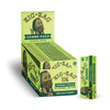 Close-up of the Zig-Zag Combo Pack - 1 1/4 Organic Hemp Carton, featuring 50 ultra-thin, unbleached rolling papers and 50 tips per booklet. The image highlights the natural, non-GMO hemp fibers and the eco-friendly design, perfect for environmentally conscious consumers seeking a pure and sustainable smoking experience.