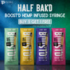 Half Bak'D Boost'D Hemp Infused Syringe 3G flavors  Buy 5 Get 1 Free