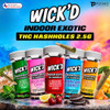 Wickd Indoor Exotic THC Pre Rolls Has Holes 2.5G Texas Compliant  Features