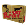 RAW 500'S CLASSIC 1¼ ROLLING PAPERS 500 COUNT PACK (DISPLAY OF 20 PACKS)