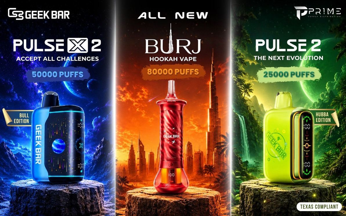 Geek Bar Wholesale New Releases: Premium Inventory Refresh Pulse X2, Burj 80K & Pulse 2 Hubba