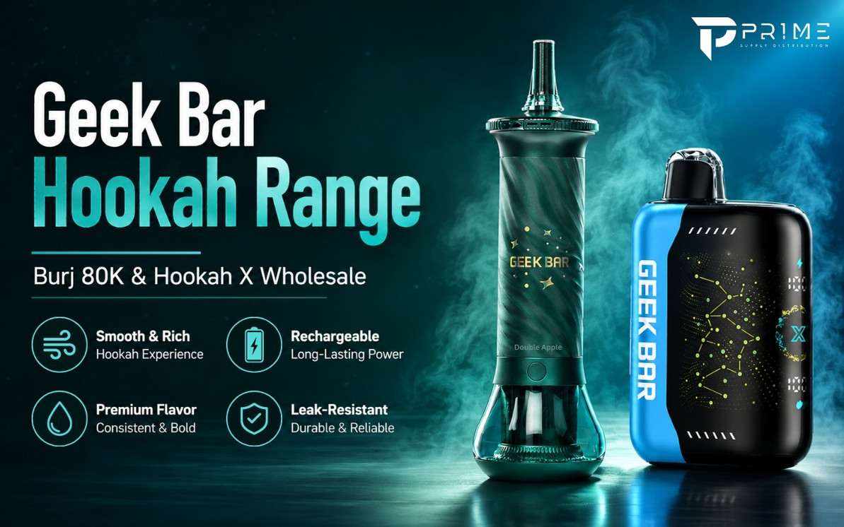 Geek Bar Hookah Range: Burj 80K & Hookah X Wholesale
