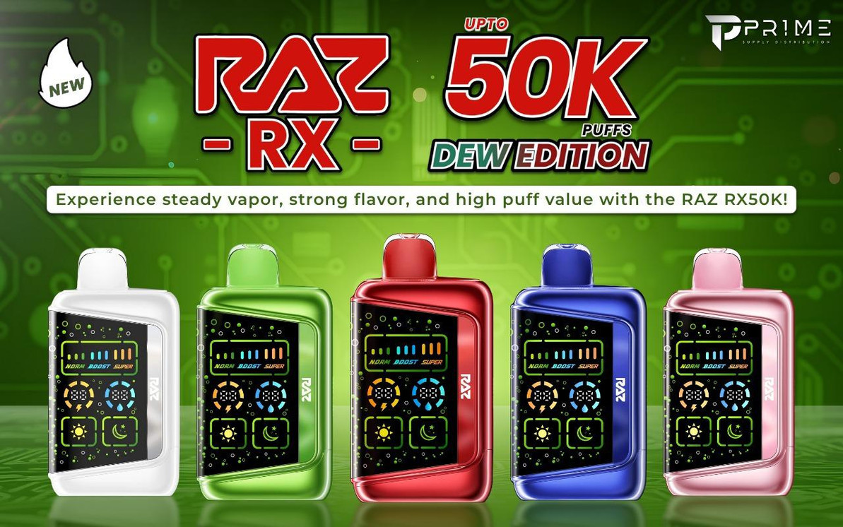 RAZ RX 50K Disposable Vapes Wholesale: Why Dew Edition Is a Top Seller in 2025