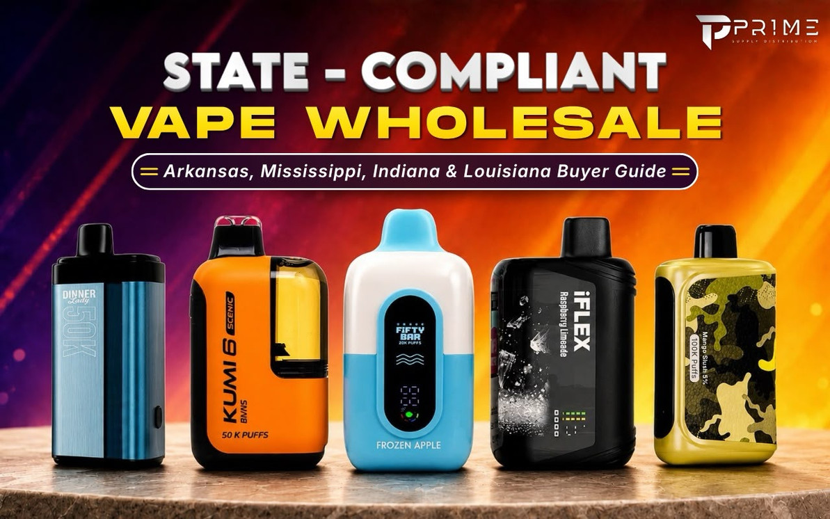 State Compliant Vape Wholesale: Arkansas, Mississippi, Indiana and Louisiana Buyer Guide